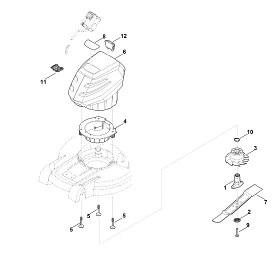 Imagem de D - Motor, lamina RMA 448.1 PC
