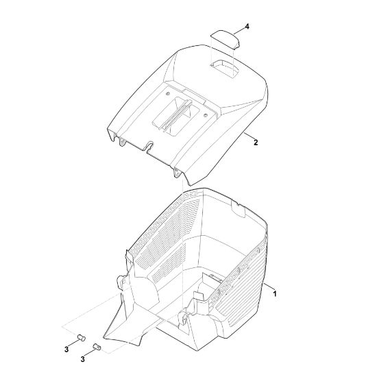 Imagem de E - Cesta de recolha de relva RME 443.0 C