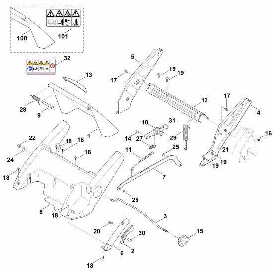 Imagem de C - Quadro, ajuste da altura RME 545.0 C