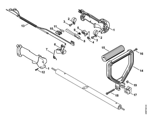 FC 85 FC 85 Cabo da mão da marca Stihl