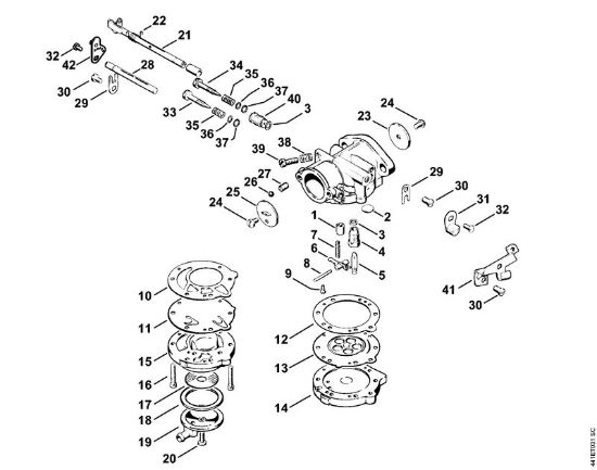 Cortadores de ferro e pedra (TS) TS 350 AVE Carburador LA-S168 da marca Stihl