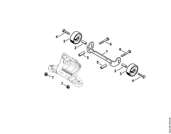 Cortadores de ferro e pedra (TS) TS 420 Jogo de anexo rodas da marca Stihl