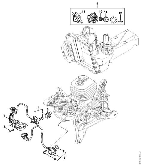 Cortadores de ferro e pedra (TS) TS 500i-A Instalação de injecção da marca Stihl