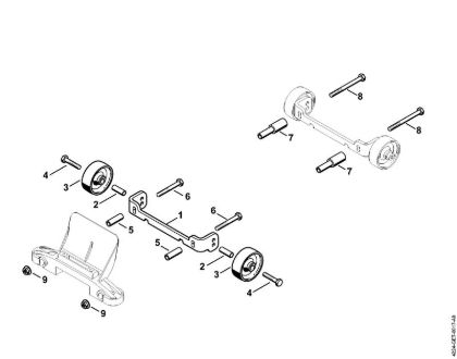 Cortadores de ferro e pedra (TS) TS 700-Z Jogo de anexo rodas da marca Stihl