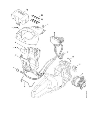 Imagem de Motor eléctrico, Módulo electrónico, Cobertura TSA 230