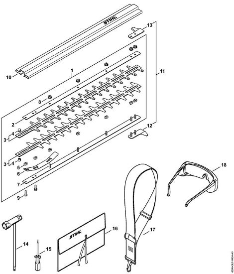 Cortadores de sebes (HL) HL 100 Lamina, Ferramentas da marca Stihl