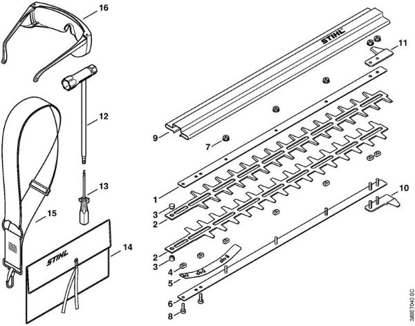 Cortadores de sebes (HL) HL 75 Lamina, Ferramentas da marca Stihl