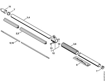Cortadores de sebes (HL) HL 92 C-E Haste da marca Stihl