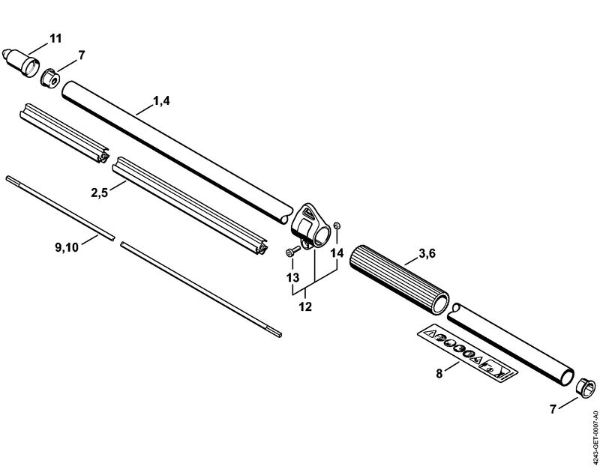 Cortadores de sebes (HL) HL 92 KC-E Haste da marca Stihl