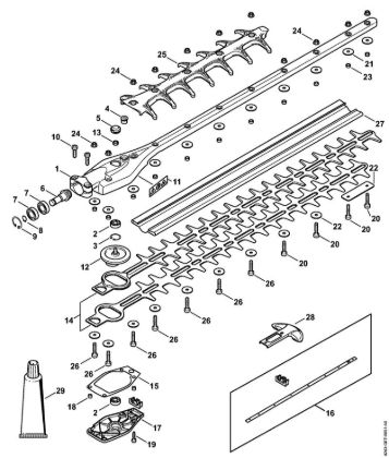 Cortadores de sebes (HL) HL 94 KC-E Engrenagem 0Â° 600 mm da marca Stihl
