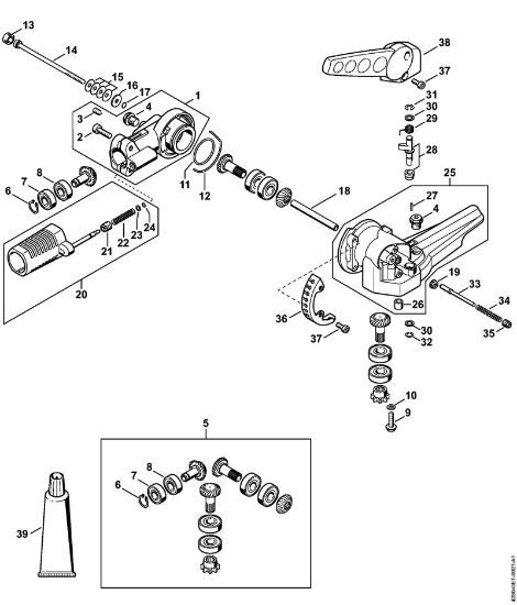 Cortadores de sebes (HL) HL 95 Engrenagem angular 135Â°, regulável da marca Stihl
