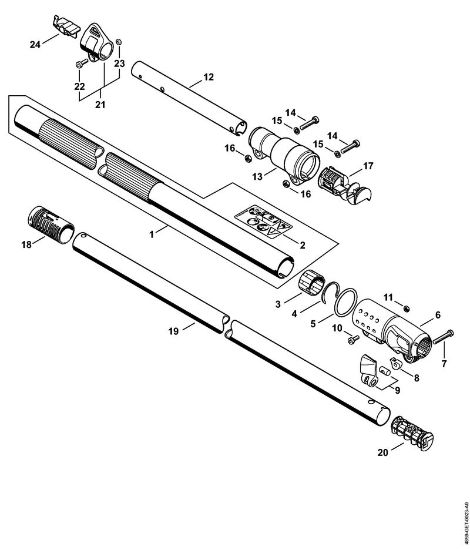 Cortadores de sebes a bateria (recarregável) (HLA) HLA 85 Haste da marca Stihl