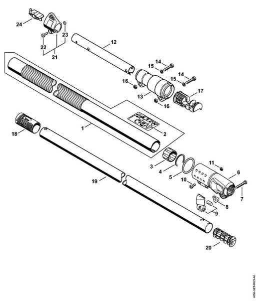 Cortadores de sebes a bateria (recarregável) (HLA) HLA 85 Haste da marca Stihl