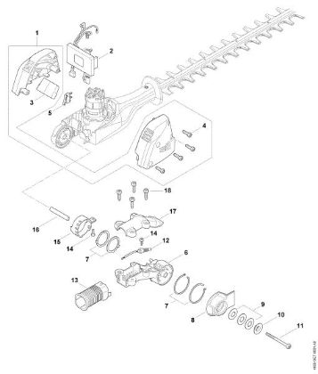 Imagem de Cárter do motor, Módulo electrónico HLA 86