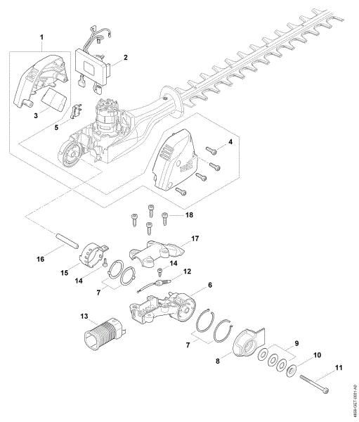 Imagem de Cárter do motor, Módulo electrónico HLA 86