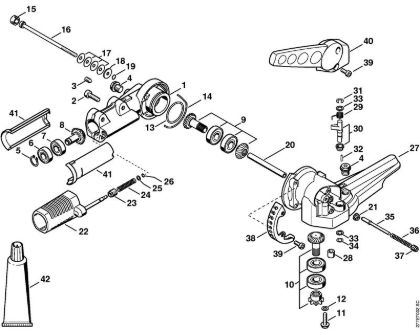 Cortadores eléctricos de sebes (HLE) HLE 71 K Engrenagem angular 125Â°, regulável da marca Stihl