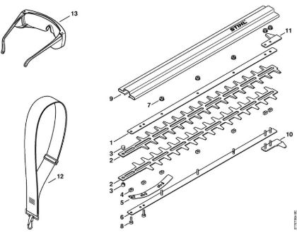 Cortadores eléctricos de sebes (HLE) HLE 71 K Lamina, Acessórios especiais da marca Stihl