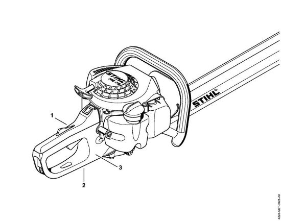 Corta-sebes (HS) HS 45 Numero da máquina da marca Stihl