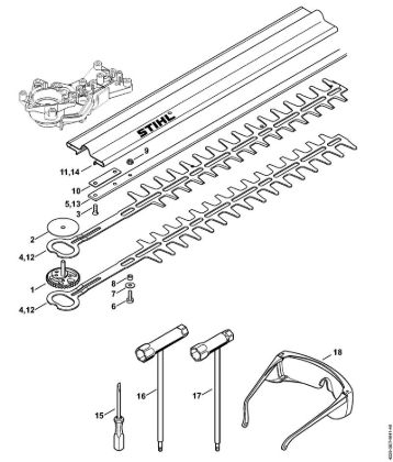 Corta-sebes (HS) HS 45 2-MIX Equipamento de corte, Ferramentas da marca Stihl