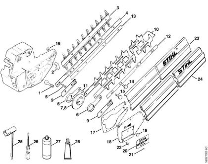 Corta-sebes (HS) HS 60 Equipamento de corte HS 60, Ferramentas, Acessórios especiais da marca Stihl