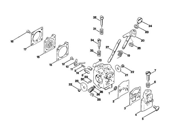 Corta-sebes (HS) HS 61 Carburador Walbro da marca Stihl