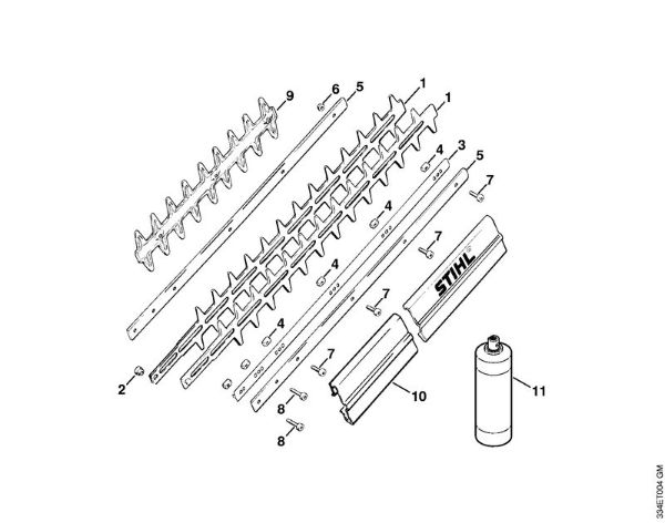 Corta-sebes (HS) HS 61 Equipamento de corte HS 61 da marca Stihl