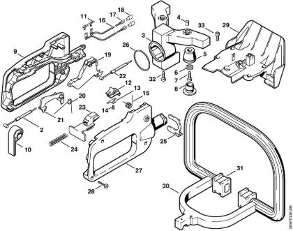Corta-sebes (HS) HS 74 Cabo de manejo HS 74 da marca Stihl