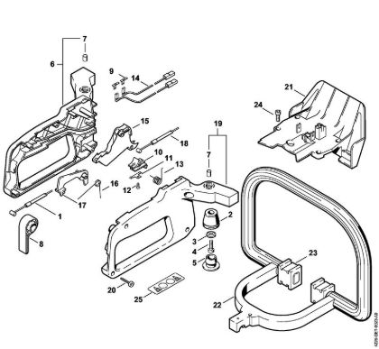Corta-sebes (HS) HS 75 Cabo de manejo HS 75 da marca Stihl