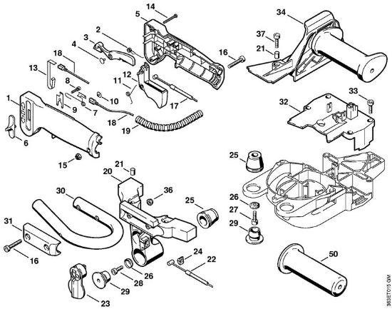 Corta-sebes (HS) HS 76 Cabo de manejo HS 76 da marca Stihl