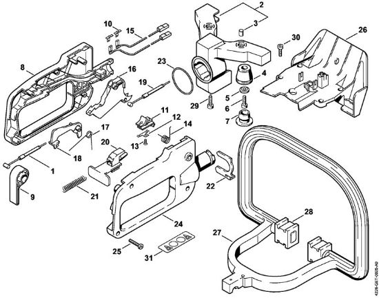 Corta-sebes (HS) HS 80 Cabo de manejo HS 80 da marca Stihl