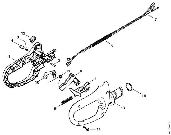 Corta-sebes (HS) HS 81 TC-E Cabo de manejo HS 81 da marca Stihl