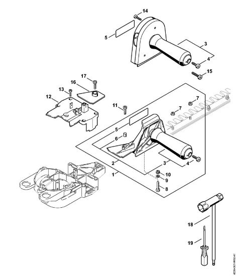 Corta-sebes (HS) HS 85 Cabo da mão HS 85, Ferramentas da marca Stihl