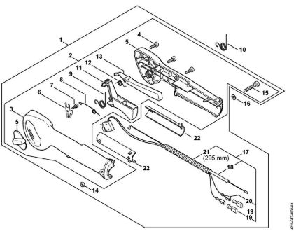 Corta-sebes (HS) HS 85 Cabo de manejo HS 85 da marca Stihl