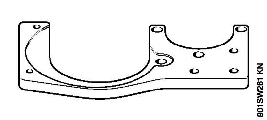 Corta-sebes (HS) HS 86 R Placa tensora da marca Stihl