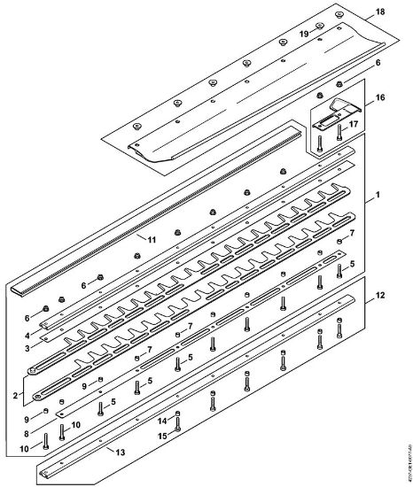 Corta-sebes (HS) HS 87 R Equipamento de corte 750 mm R da marca Stihl
