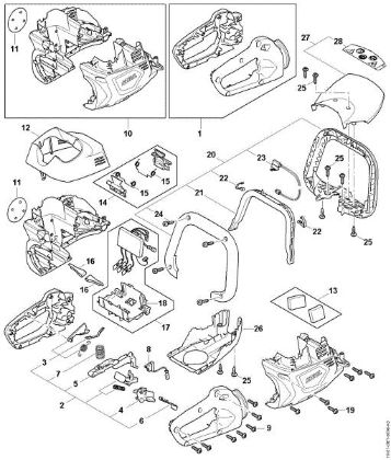Imagem de Caixa do cabo, Cárter do motor, Módulo electrónico HSA 100.0