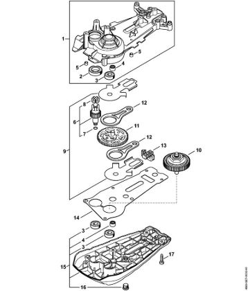 Corta-sebes alimentados a bateria (HSA) HSA 130.0 R Engrenagem HSA 94 R da marca Stihl