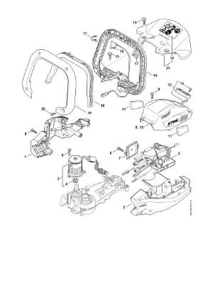 Imagem de Cárter do motor, Módulo electrónico HSA 130.0 T