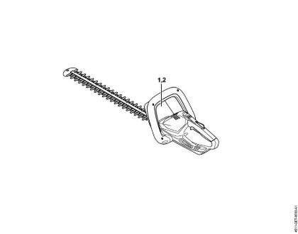 Corta-sebes alimentados a bateria (HSA) HSA 45 Numero da máquina da marca Stihl