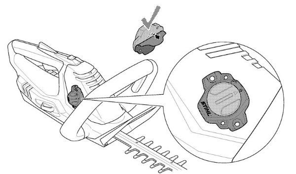 Corta-sebes alimentados a bateria (HSA) HSA 45 Smart Connector da marca Stihl