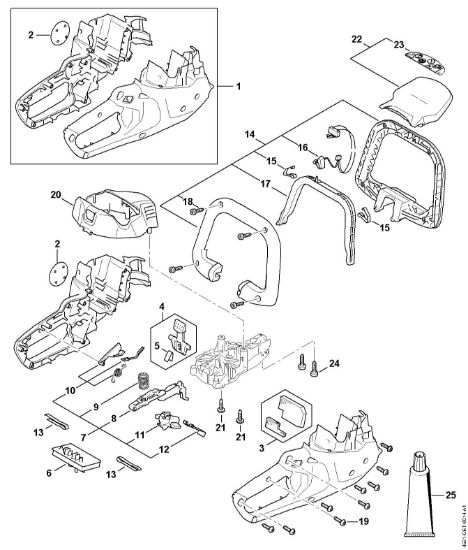 Imagem de Cárter do motor, Módulo electrónico HSA 50.0