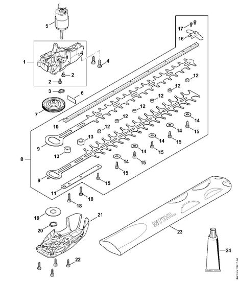 Imagem de Engrenagem, Motor eléctrico, Equipamento de corte HSA 50.0