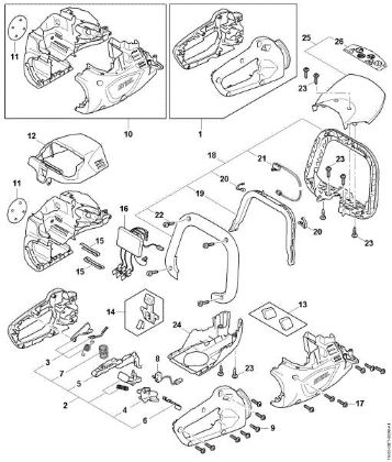 Imagem de Caixa do cabo, Cárter do motor, Módulo electrónico HSA 60.0