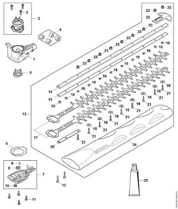 Imagem de Engrenagem, Motor eléctrico, Equipamento de corte HSA 60.0