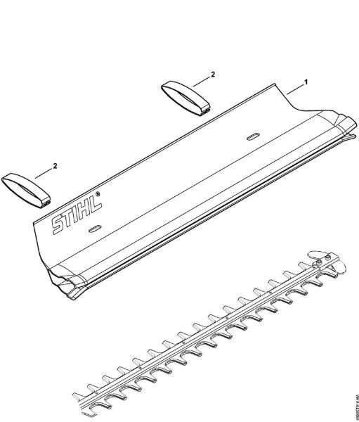 Corta-sebes alimentados a bateria (HSA) HSA 86 Chapa de recolha da marca Stihl