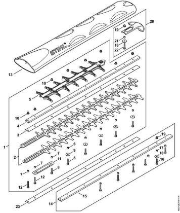 Corta-sebes alimentados a bateria (HSA) HSA 94 R Equipamento de corte 600 mm R da marca Stihl