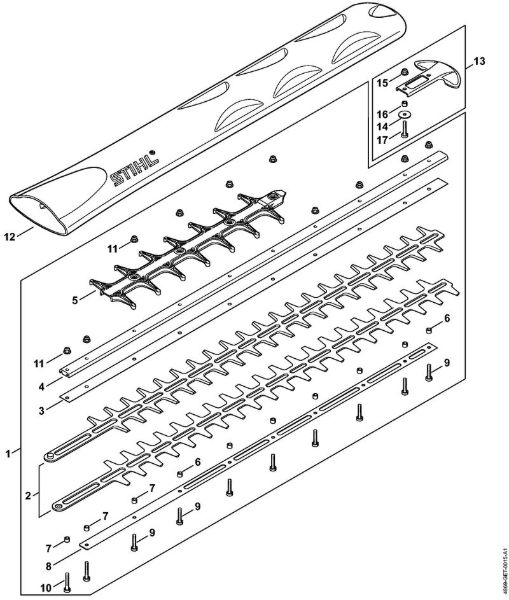 Corta-sebes alimentados a bateria (HSA) HSA 94 R Equipamento de corte 750 mm R da marca Stihl