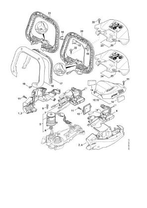 Imagem de Cárter do motor, Módulo electrónico HSA 94 T