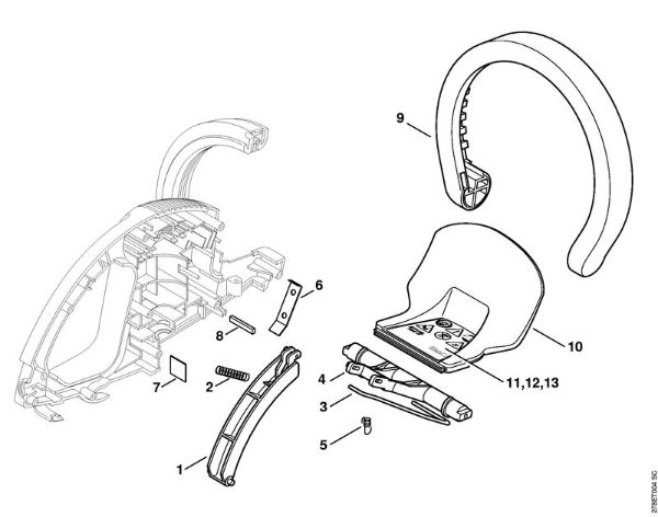 Corta-sebes eléctricos (HSE) HSE 41 Cabo de manejo da marca Stihl