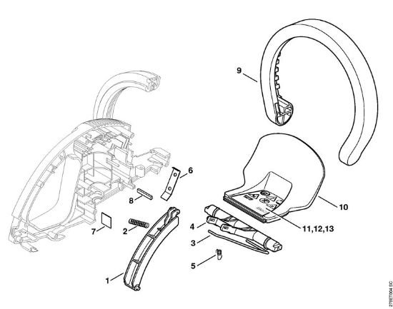 Corta-sebes eléctricos (HSE) HSE 51 Cabo de manejo da marca Stihl